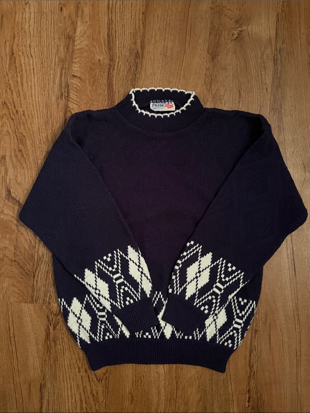 Vintage 70’s/80’s American Pride Argyle Sweater